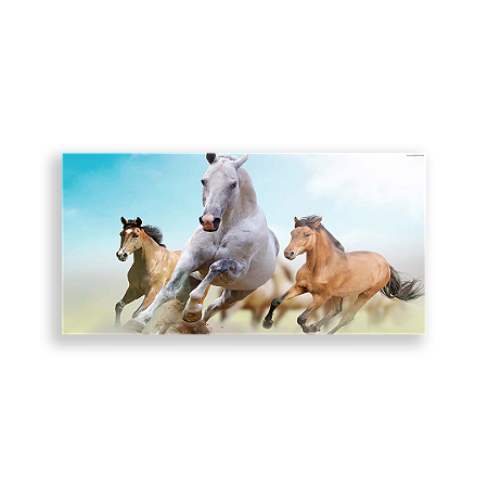 Capa Painel Retangular Sublimado - Cavalos