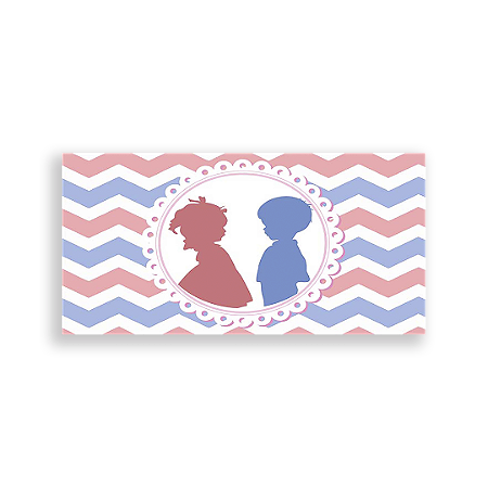 Capa Painel Retangular Sublimado - Cha De Bebe Revelação