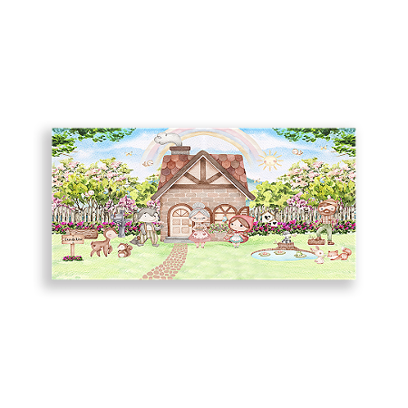 Capa Painel Retangular Sublimado - Chapeuzinho Vermelho