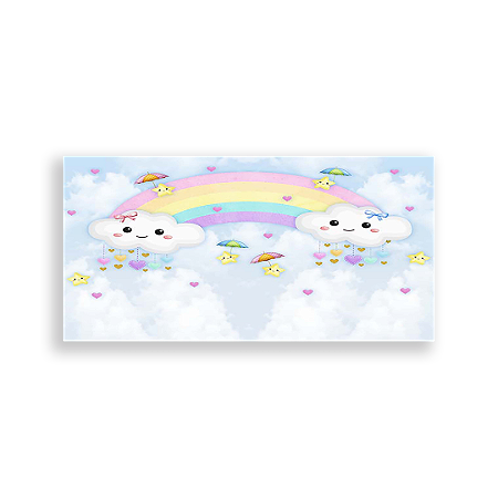 Capa Painel Retangular Sublimado - Chuva De Amor