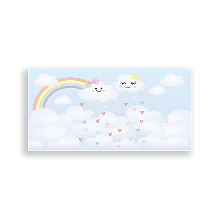 Capa Painel Retangular Sublimado - Chuva De Amor