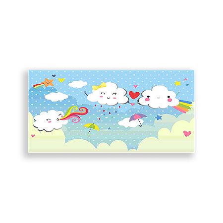 Capa Painel Retangular Sublimado - Chuva De Amor