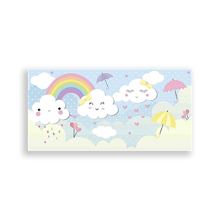 Capa Painel Retangular Sublimado - Chuva De Amor