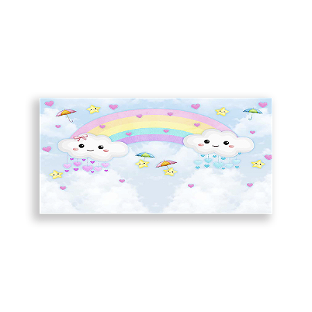 Capa Painel Retangular Sublimado - Chuva De Amor