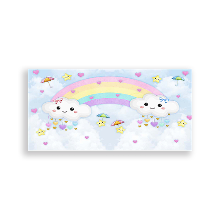 Capa Painel Retangular Sublimado - Chuva De Amor