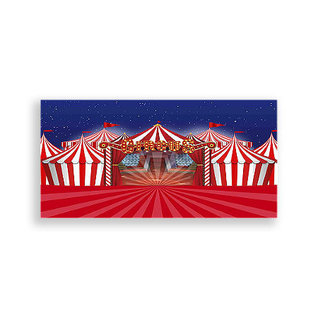 Capa Painel Retangular Sublimado - Circo