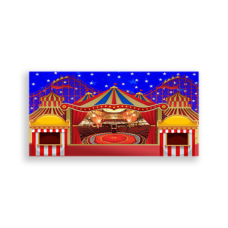 Capa Painel Retangular Sublimado - Circo