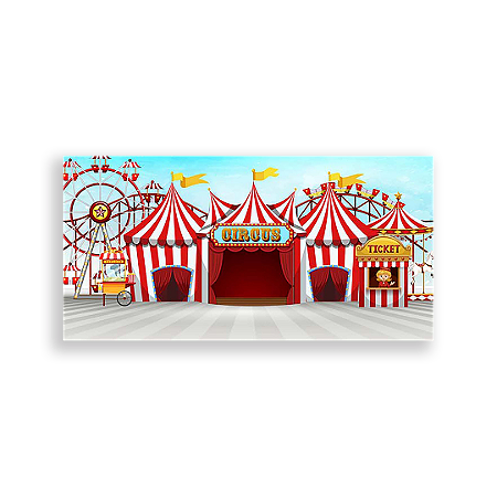 Capa Painel Retangular Sublimado - Circo