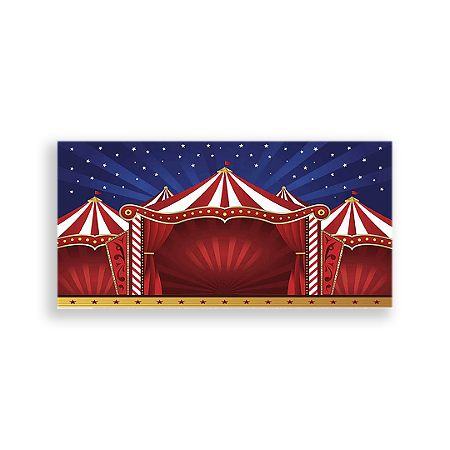 Capa Painel Retangular Sublimado - Circo