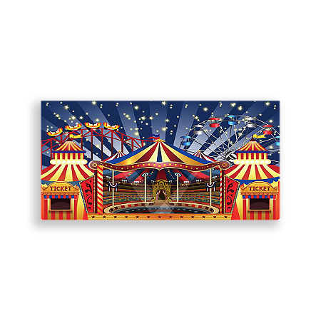 Capa Painel Retangular Sublimado - Circo