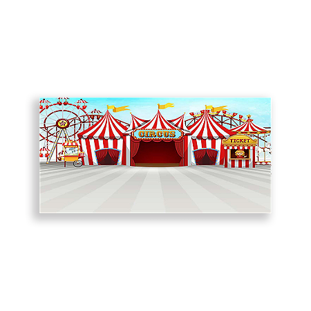 Capa Painel Retangular Sublimado - Circo