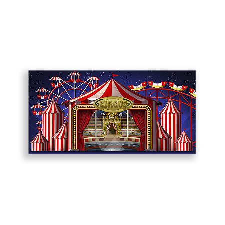 Capa Painel Retangular Sublimado - Circo