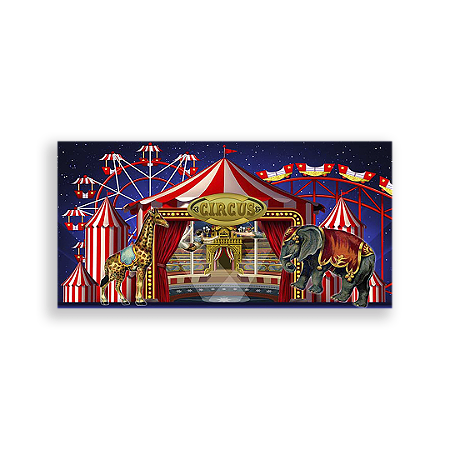 Capa Painel Retangular Sublimado - Circo