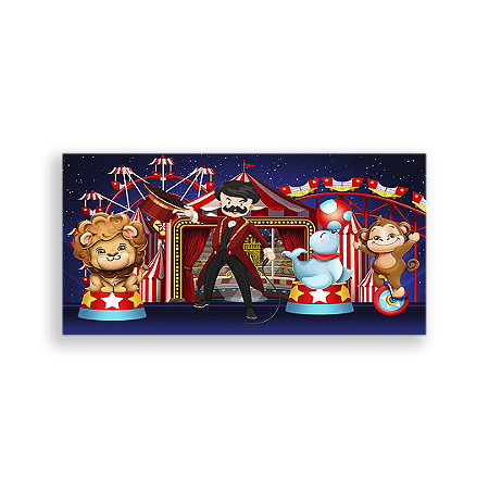 Capa Painel Retangular Sublimado - Circo