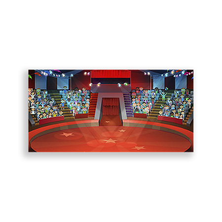 Capa Painel Retangular Sublimado - Circo