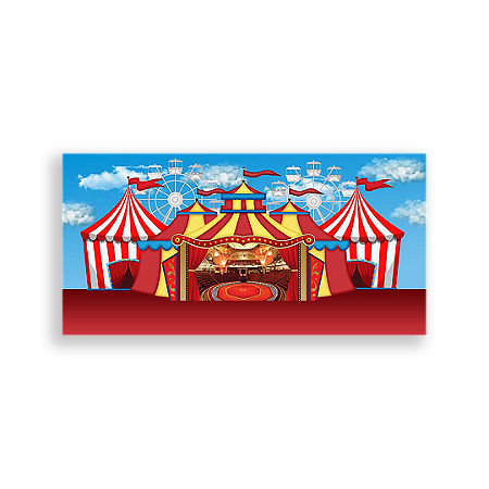 Capa Painel Retangular Sublimado - Circo