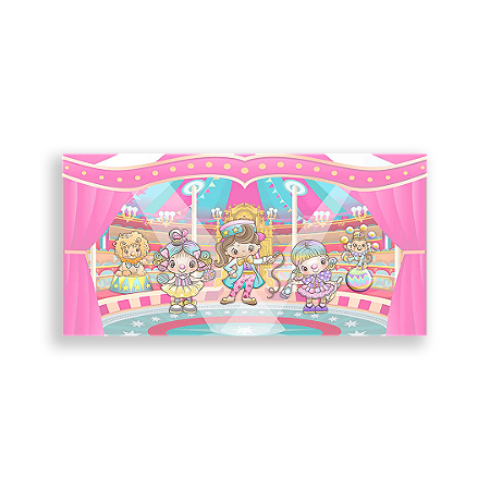 Capa Painel Retangular Sublimado - Circo Rosa