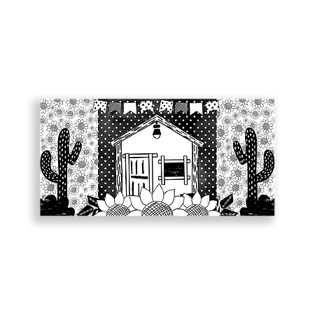 Capa Painel Retangular Sublimado - Cordel Encantado