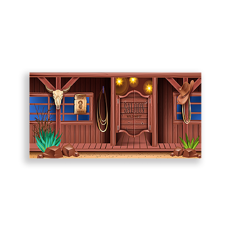 Capa Painel Retangular Sublimado - Cowboy