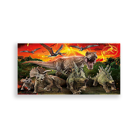 Capa Painel Retangular Sublimado - Dinossauros