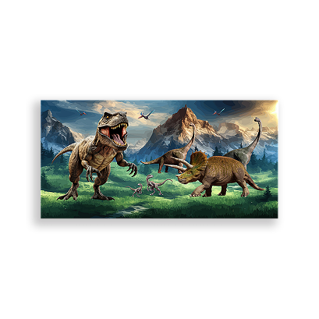 Capa Painel Retangular Sublimado - Dinossauros