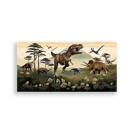 Capa Painel Retangular Sublimado - Dinossauros