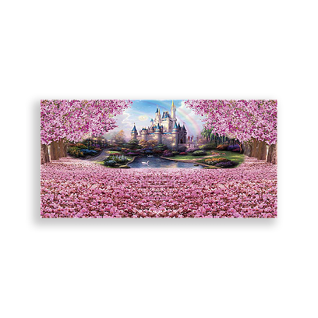 Capa Painel Retangular Sublimado - Disney Castelos