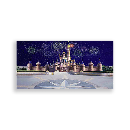 Capa Painel Retangular Sublimado - Disney Castelos