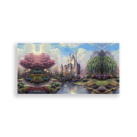 Capa Painel Retangular Sublimado - Disney Castelos