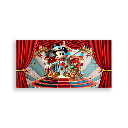 Capa Painel Retangular Sublimado - Disney Circo