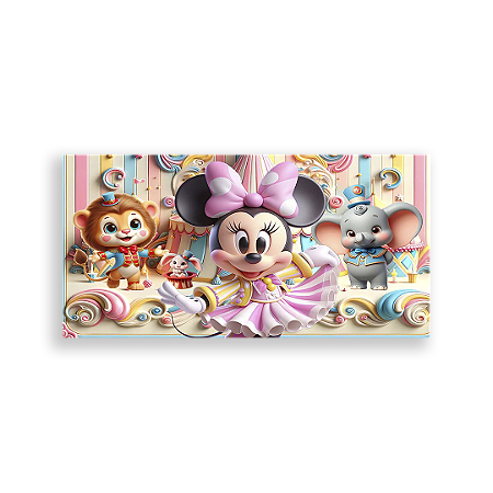 Capa Painel Retangular Sublimado - Disney Circo