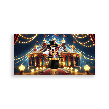 Capa Painel Retangular Sublimado - Disney Circo