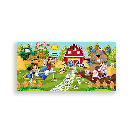 Capa Painel Retangular Sublimado - Disney Fazenda