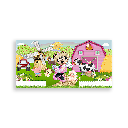Capa Painel Retangular Sublimado - Disney Fazenda
