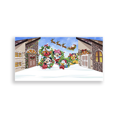 Capa Painel Retangular Sublimado - Disney Natal