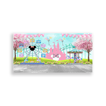 Capa Painel Retangular Sublimado - Disney Parque De Diversões