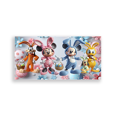 Capa Painel Retangular Sublimado - Disney Pascoa