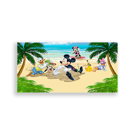 Capa Painel Retangular Sublimado - Disney Praia