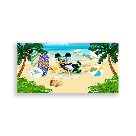 Capa Painel Retangular Sublimado - Disney Praia