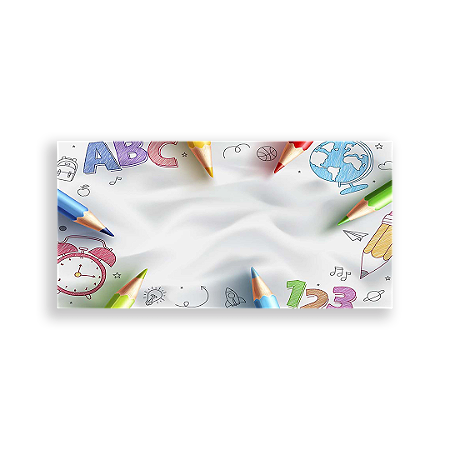 Capa Painel Retangular Sublimado - Escola