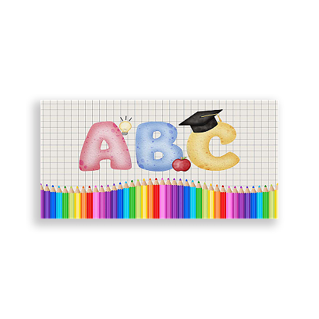 Capa Painel Retangular Sublimado - Escola