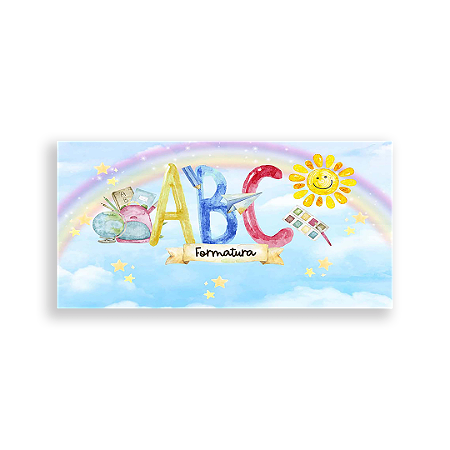 Capa Painel Retangular Sublimado - Escola