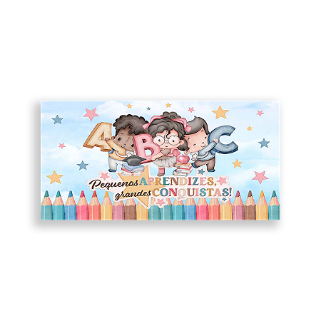 Capa Painel Retangular Sublimado - Escola