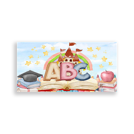 Capa Painel Retangular Sublimado - Escola