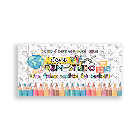 Capa Painel Retangular Sublimado - Escola