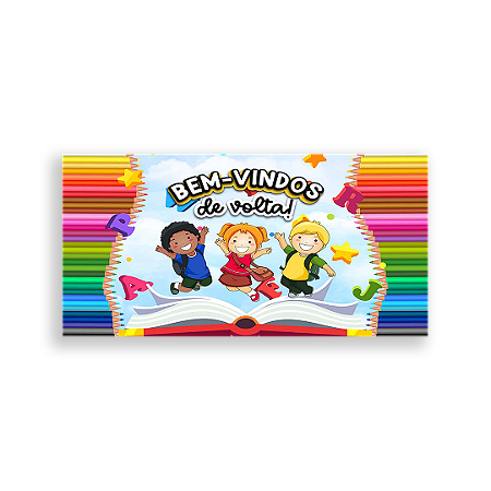 Capa Painel Retangular Sublimado - Escola