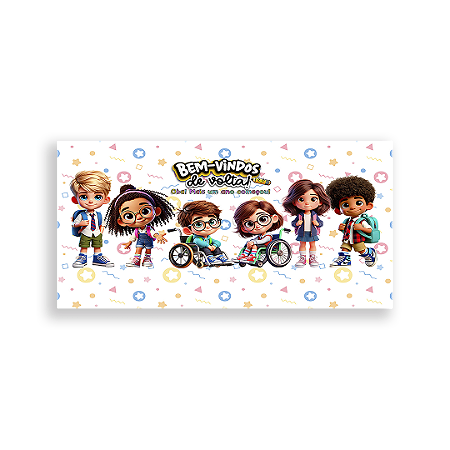 Capa Painel Retangular Sublimado - Escola