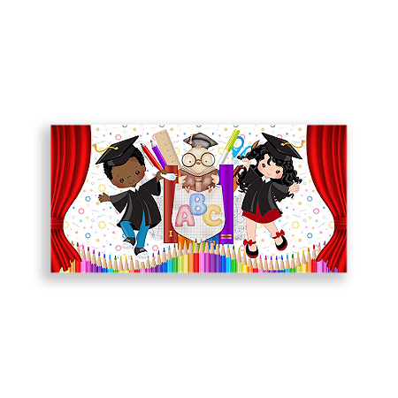 Capa Painel Retangular Sublimado - Escola