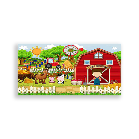 Capa Painel Retangular Sublimado - Fazenda