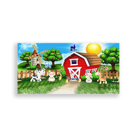 Capa Painel Retangular Sublimado - Fazenda